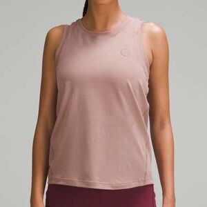 Lululemon Cotton Blend Logo Training Tank Top Mauve - Large